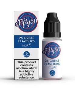 Cherry Menthol - Fifty 50 2 Fifty 50 Premium E Liquid 6mg 12