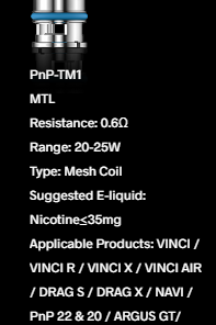 Voopoo PnP Coils 11 PnP TM1
